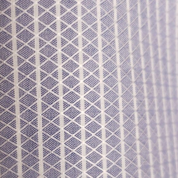 Hart Schaffner & Marx Mens Grey White Stripe Long Sleeve Button Down Large - Picture 3 of 6